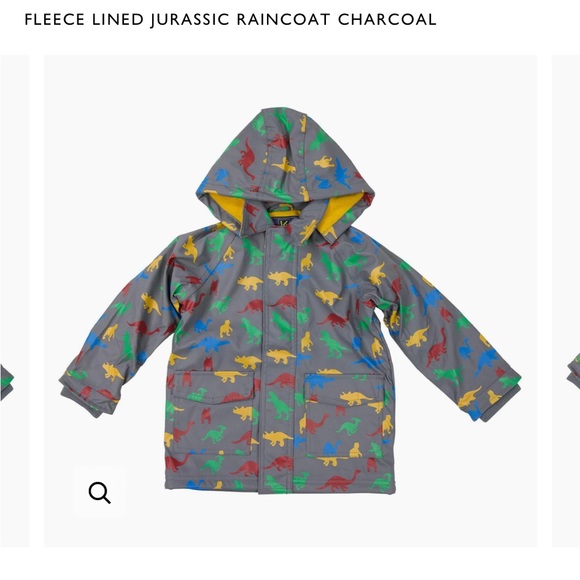 Korango fleece lined boys Jurassic raincoat - 2T NWT - Picture 1 of 4